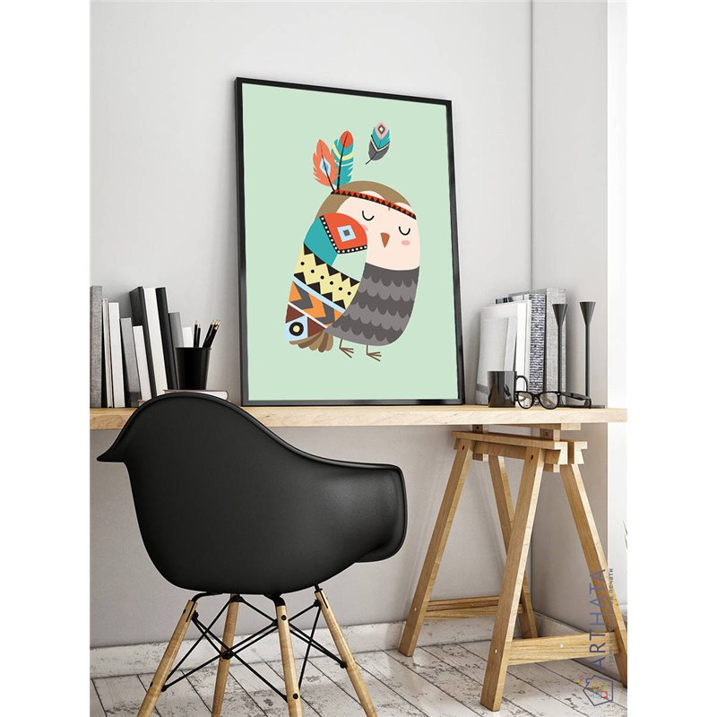 Постер, плакат интерьерный 40x60см - Owl