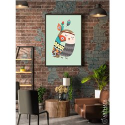 Постер, плакат интерьерный 40x60см - Owl