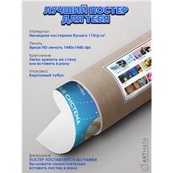 Постер, плакат интерьерный 40x60см - Solar System