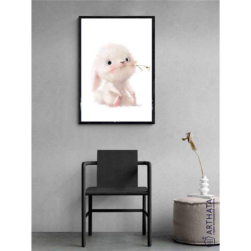Постер, плакат интерьерный 40x60см - Cute hare