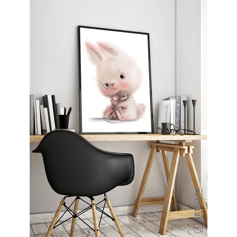 Постер, плакат интерьерный 40x60см - Cute hare