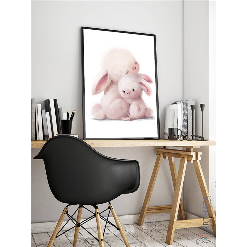 Постер, плакат интерьерный 40x60см - Cute hare