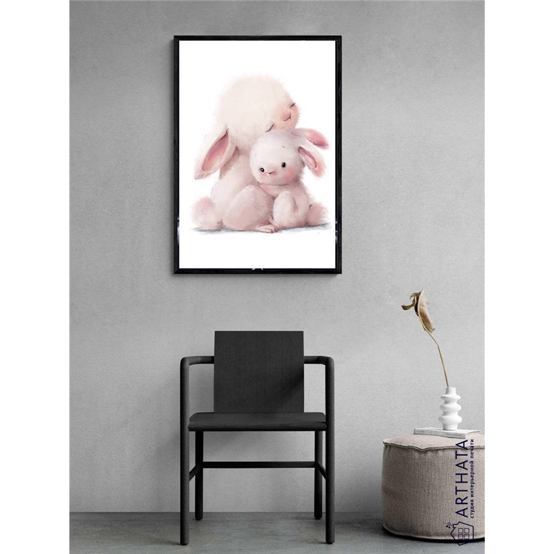 Постер, плакат интерьерный 40x60см - Cute hare