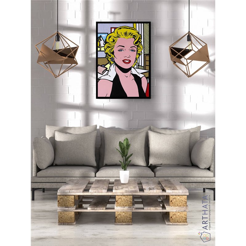 Постер, плакат интерьерный 40x60см - Marilyn Monroe