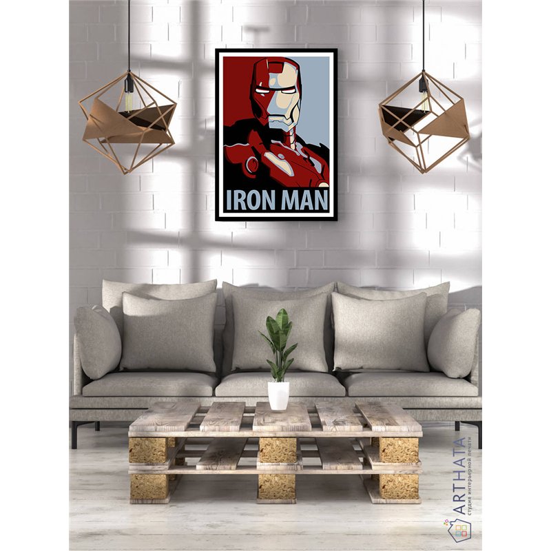 Постер, плакат интерьерный 40x60см - Iron Man