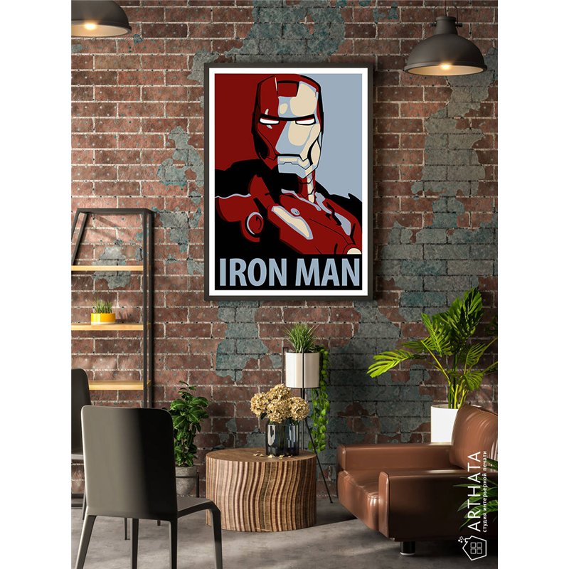 Постер, плакат интерьерный 40x60см - Iron Man