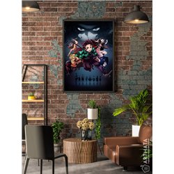 Постер, плакат интерьерный 40x60см - Demon Slayer
