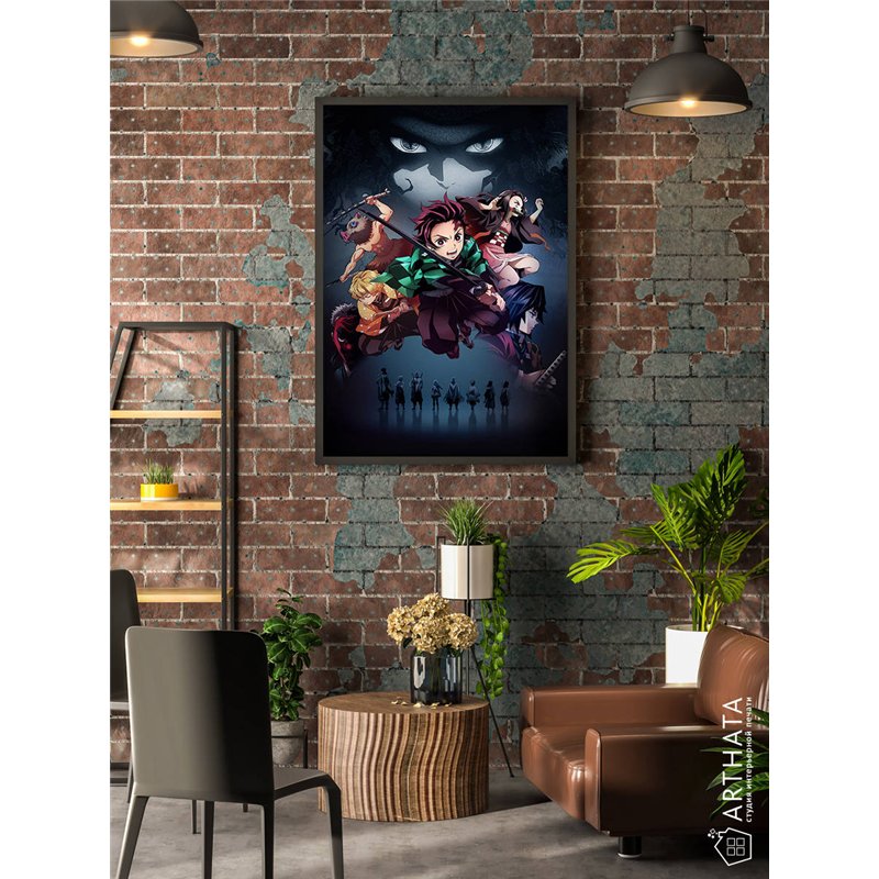 Постер, плакат интерьерный 40x60см - Demon Slayer