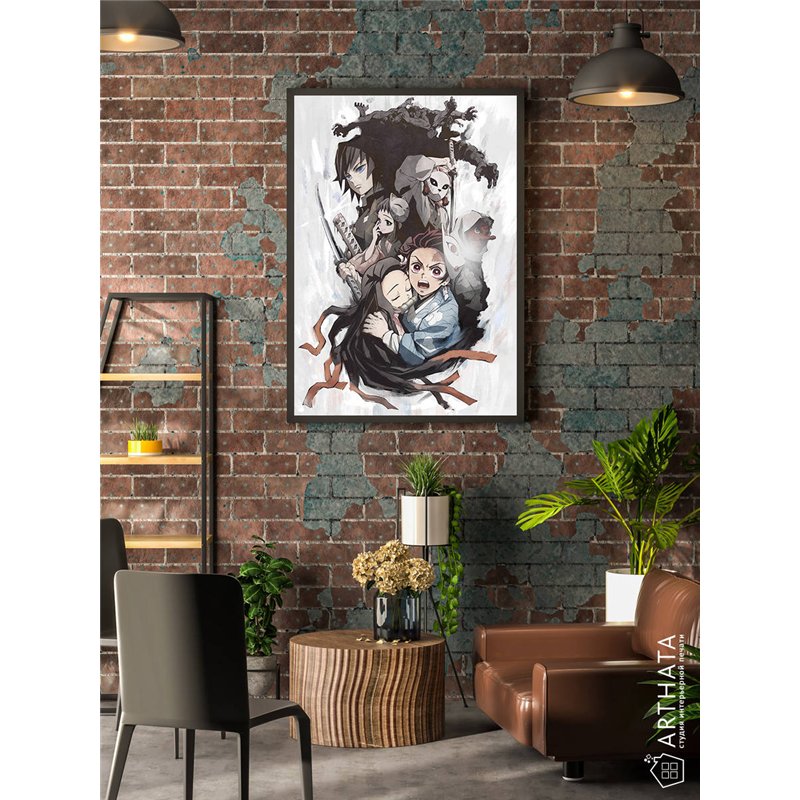 Постер, плакат интерьерный 40x60см - Demon Slayer