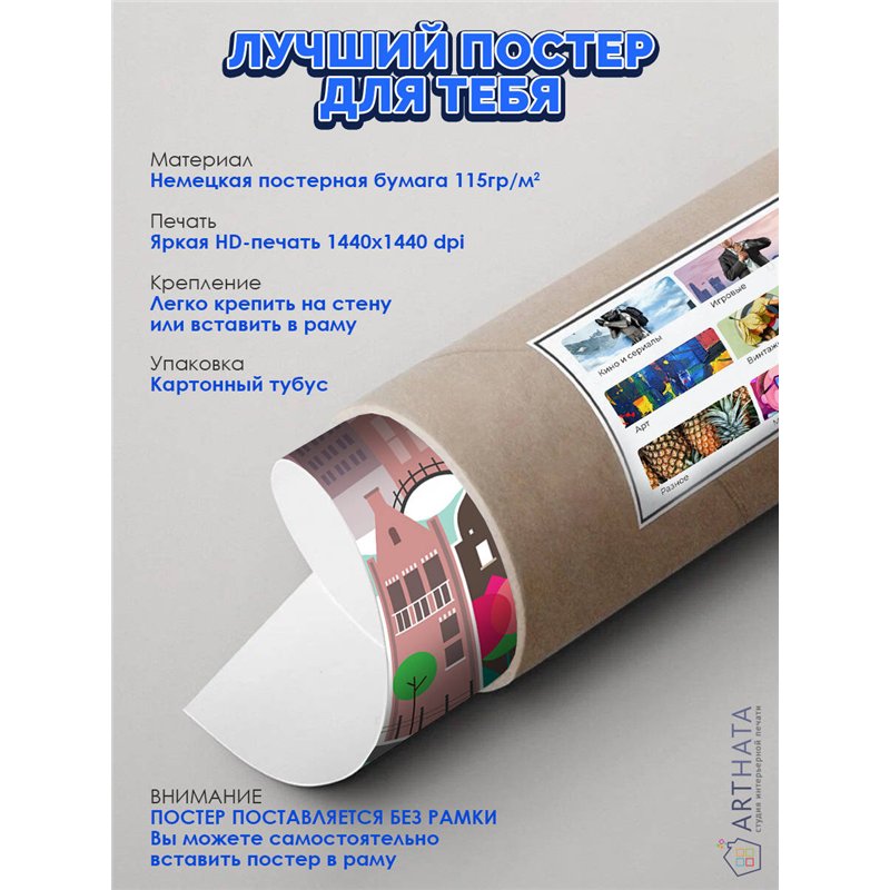 Постер, плакат интерьерный 40x60см - Amsterdam