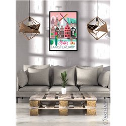 Постер, плакат интерьерный 40x60см - Amsterdam