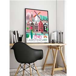 Постер, плакат интерьерный 40x60см - Amsterdam