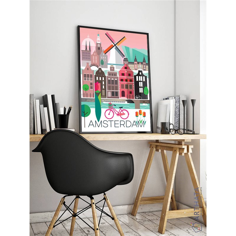 Постер, плакат интерьерный 40x60см - Amsterdam