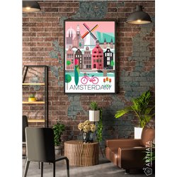 Постер, плакат интерьерный 40x60см - Amsterdam