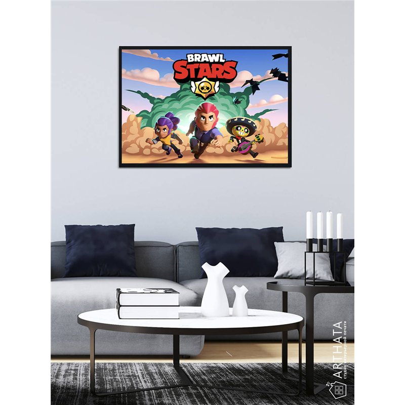 Постер, плакат интерьерный 40x60см - Brawl Stars