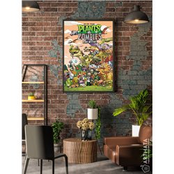 Постер, плакат интерьерный 40x60см - Plants vs. Zombies