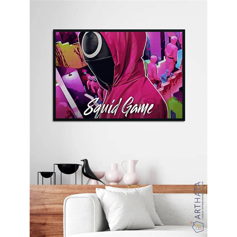 Постер, плакат интерьерный 40x60см - Squid Game