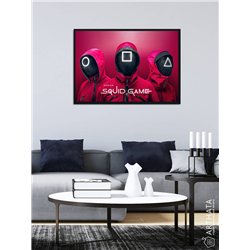 Постер, плакат интерьерный 40x60см - Squid Game