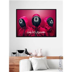 Постер, плакат интерьерный 40x60см - Squid Game