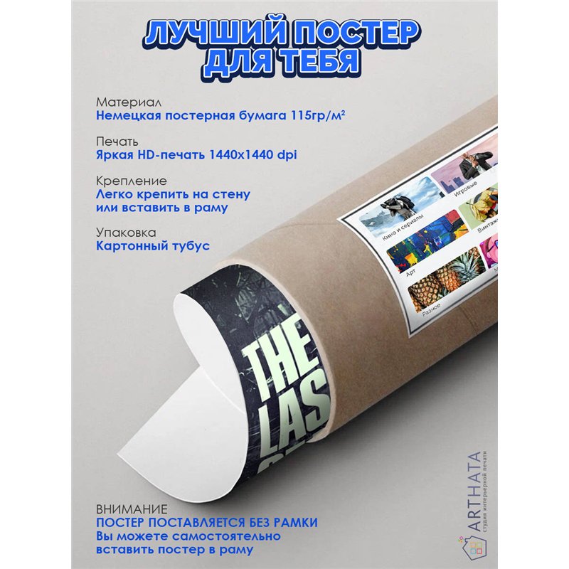 Постер, плакат интерьерный 40x60см - The Last of Us