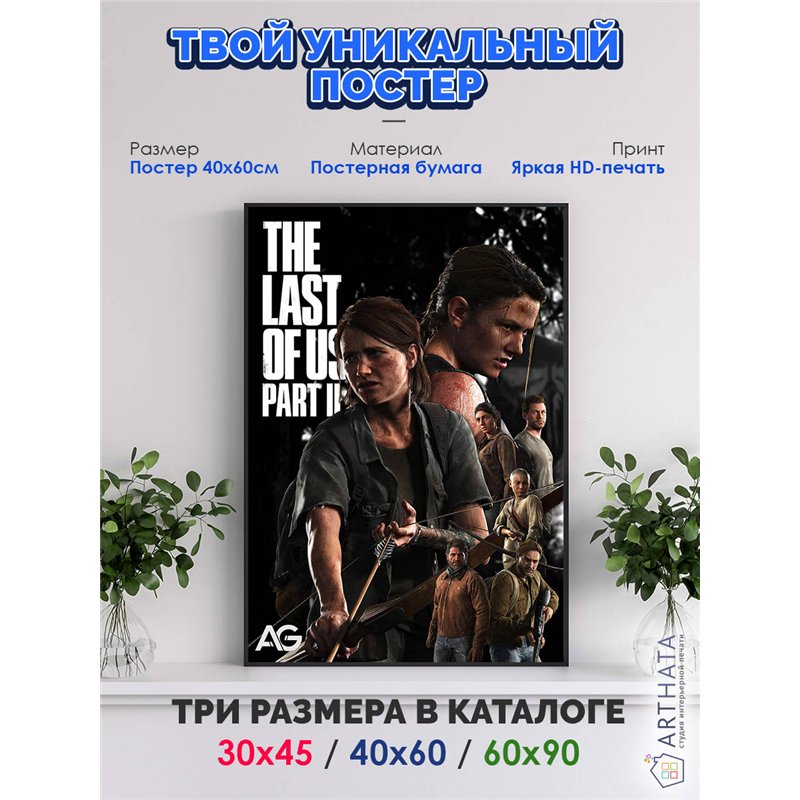 Постер, плакат интерьерный 40x60см - The Last of Us