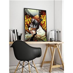 Постер, плакат интерьерный 40x60см - Chainsaw Man