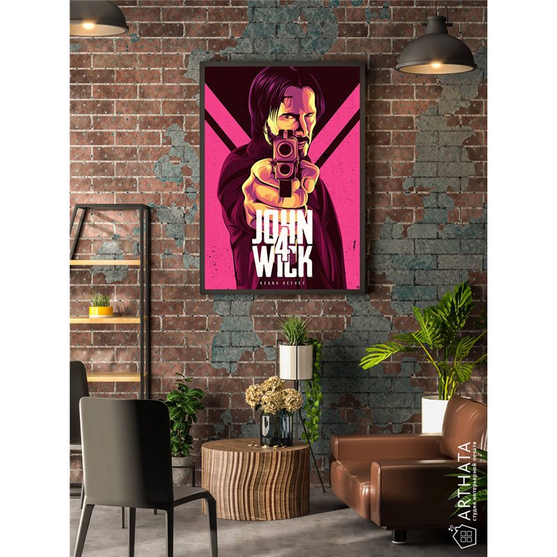 Постер, плакат интерьерный 40x60см - John Wick 4