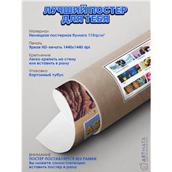 Постер, плакат интерьерный 40x60см - Asteroid City
