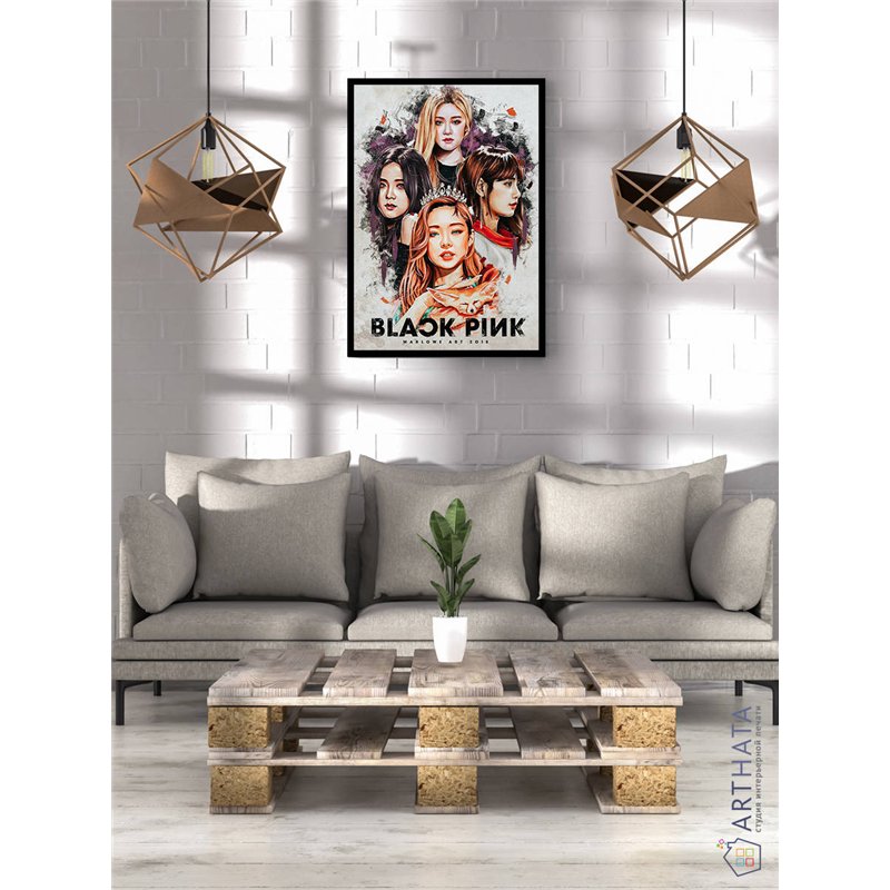 Постер, плакат интерьерный 40x60см - blackpink