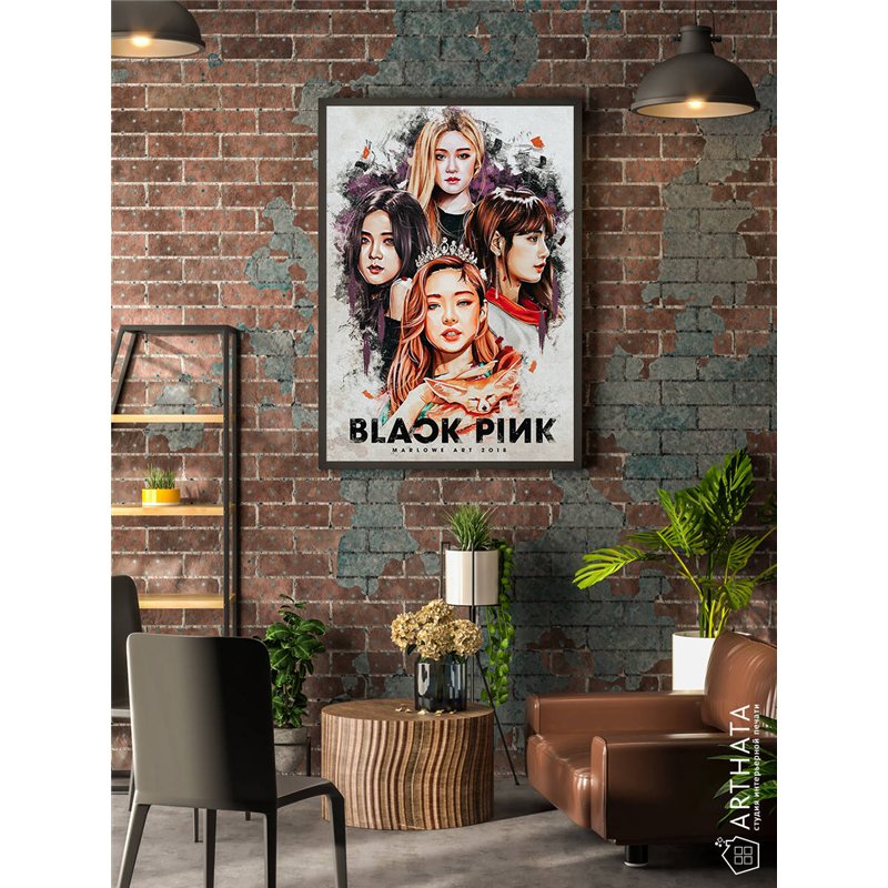Постер, плакат интерьерный 40x60см - blackpink