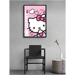Постер, плакат интерьерный 40x60см - Hello Kitty