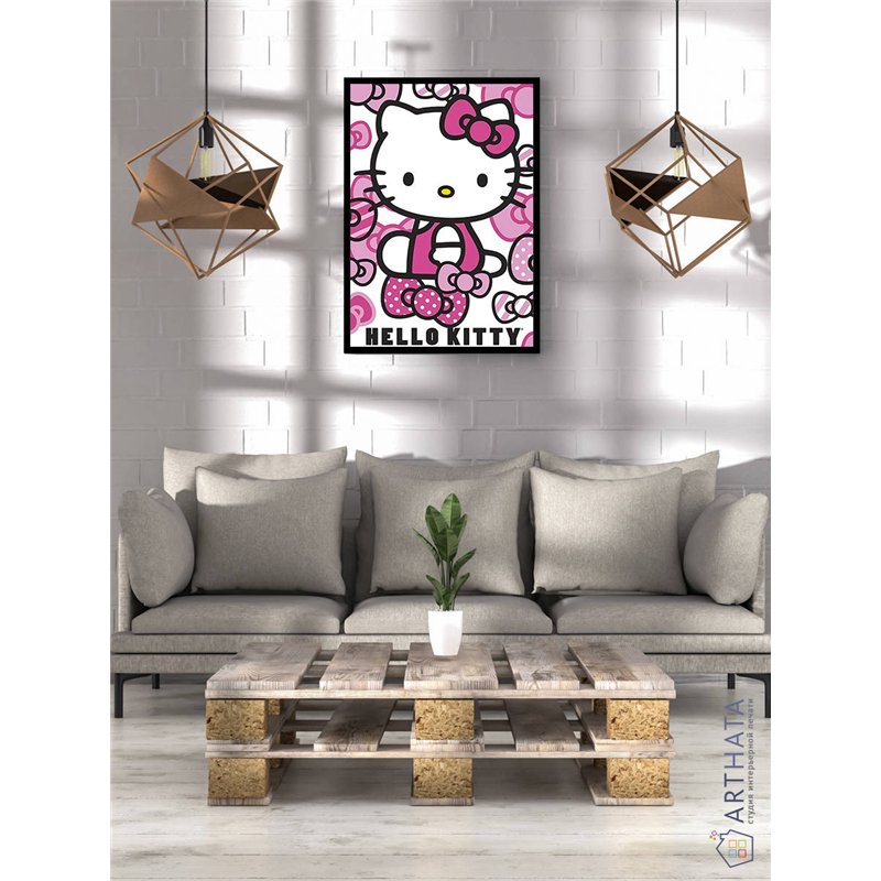 Постер, плакат интерьерный 40x60см - Hello Kitty