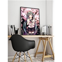 Постер, плакат интерьерный 40x60см - Hatsune Miku
