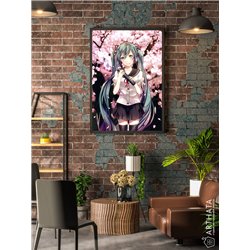 Постер, плакат интерьерный 40x60см - Hatsune Miku