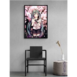 Постер, плакат интерьерный 40x60см - Hatsune Miku