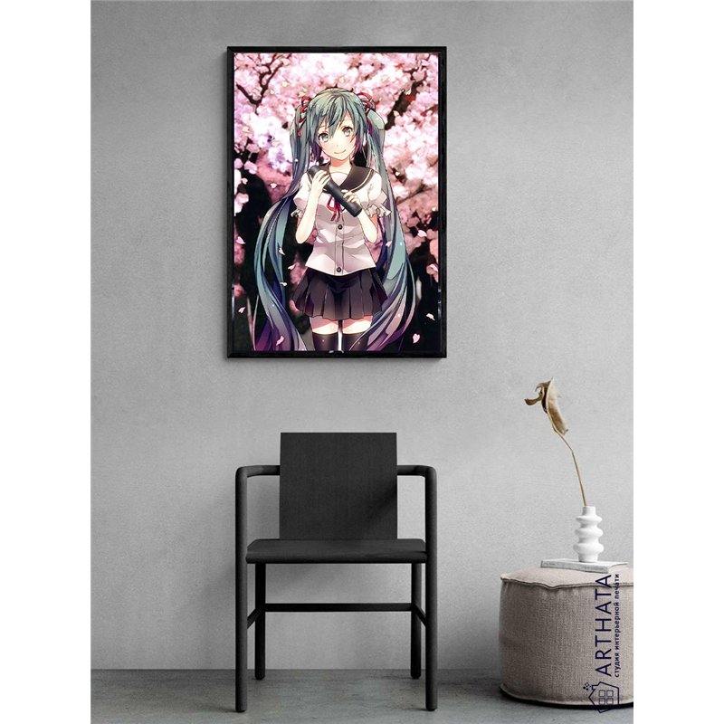 Постер, плакат интерьерный 40x60см - Hatsune Miku
