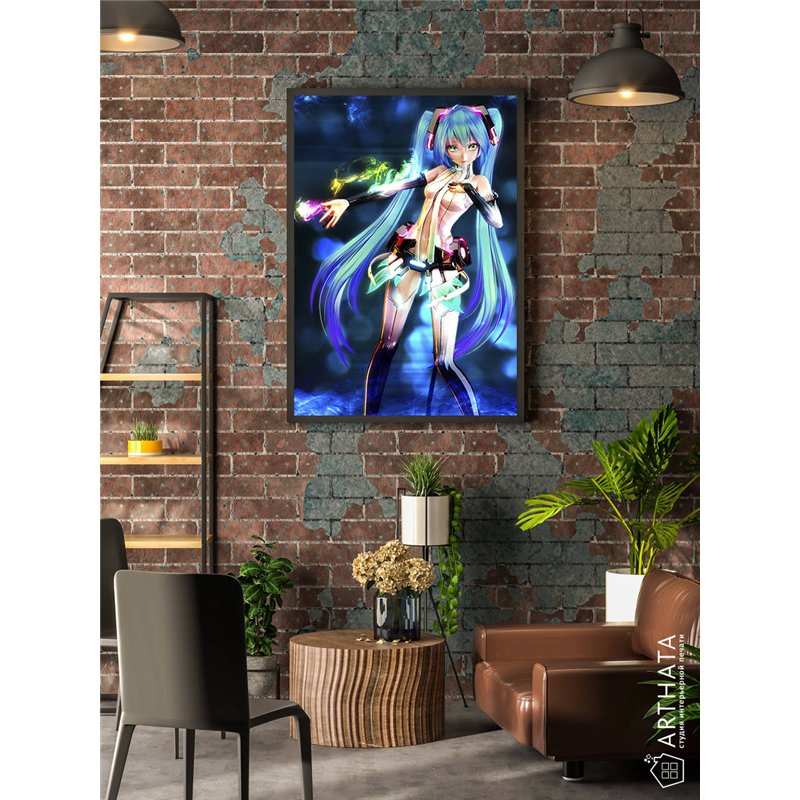 Постер, плакат интерьерный 40x60см - Hatsune Miku