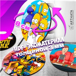 Подставка под кружку Мульфильмы бирдекель 6 шт.
