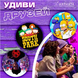 Подставка под кружку Мульфильмы бирдекель 6 шт.