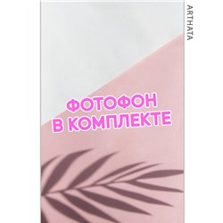 Фотофон "тень на розовом фоне" - литой баннерный материал 60х94