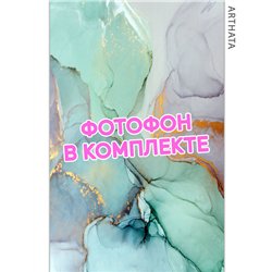 Фотофон зеленый мрамор виниловый материал 60х94