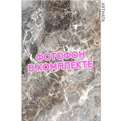 Фотофон виниловый коричневый мрамор для съемки 60х94