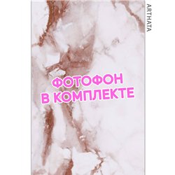 Фотофон для торта розовый мрамор влагостойкий 60х94