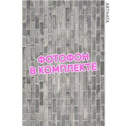 Фотофон для маникюра серые кирпичи для съемки 60х94