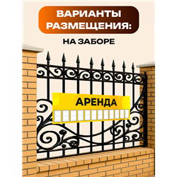 Рекламный баннер «Аренда» универсальная уличная вывеска