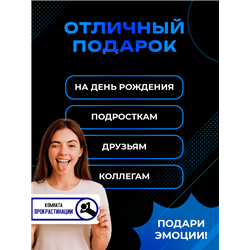 Прикольная Табличка на дверь офиса «Комната прокрастинации»