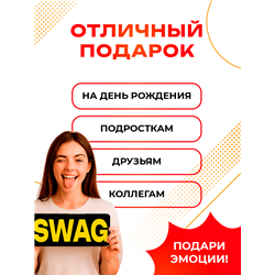 Табличка SWAG прикол на дверь туалет комната подростка