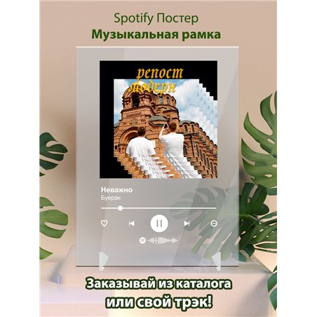 Буерак - Неважно - постер Spotify