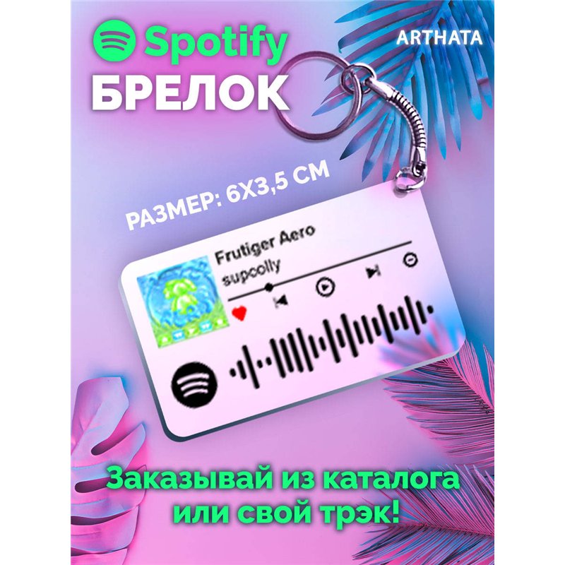 Спотифай Брелок supcolly - Frutiger Aero