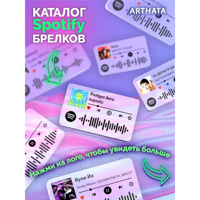 Спотифай Брелок supcolly - Frutiger Aero